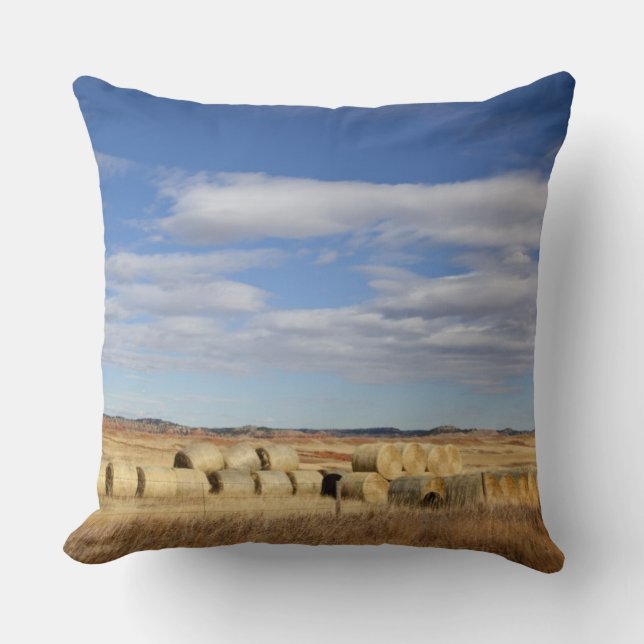 Crook County, Hay Bales Cushion (Front)