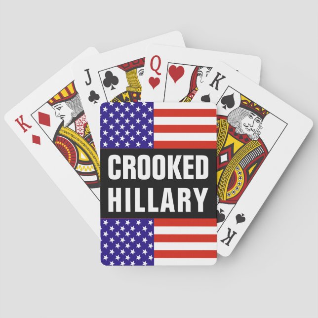 Crooked Hillary Clinton Playing Cards (Back)