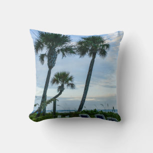 Crooked Palm Trees Cushion