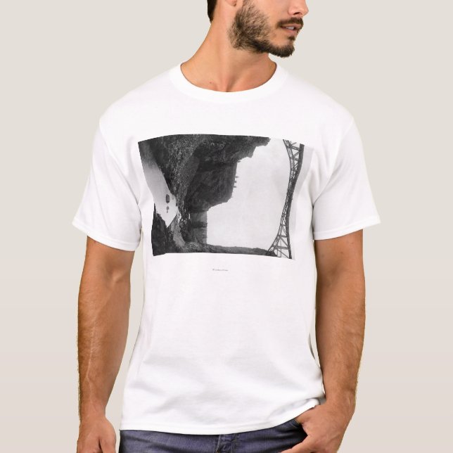 Crooked River Bridge in Central Oregon Photograp T-Shirt (Front)