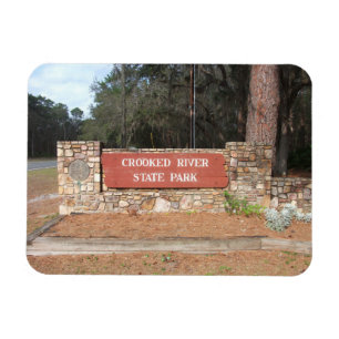 Crooked River Georgia State Park Entrance Sign Magnet