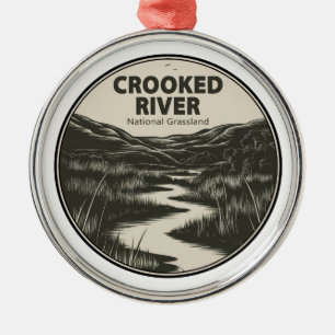 Crooked River National Grassland Oregon Stream Metal Ornament