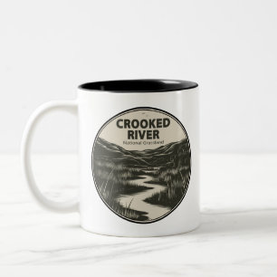 Crooked River National Grassland Oregon Stream Two-Tone Coffee Mug