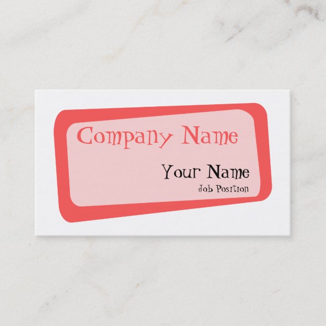 Crooked Squares Business card (Front)