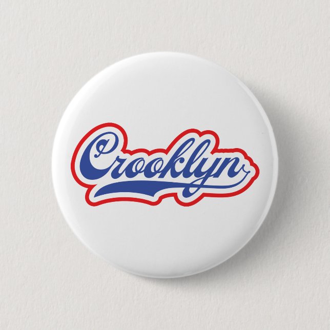 Crooklyn, NYC 6 Cm Round Badge (Front)