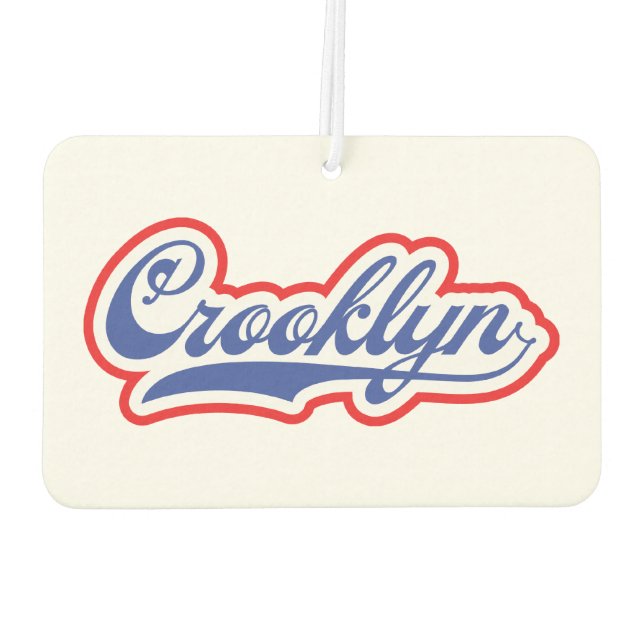 Crooklyn, NYC Car Air Freshener (Back)