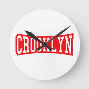 CROOKLYN, NYC ROUND CLOCK
