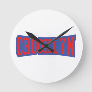 CROOKLYN, NYC ROUND CLOCK
