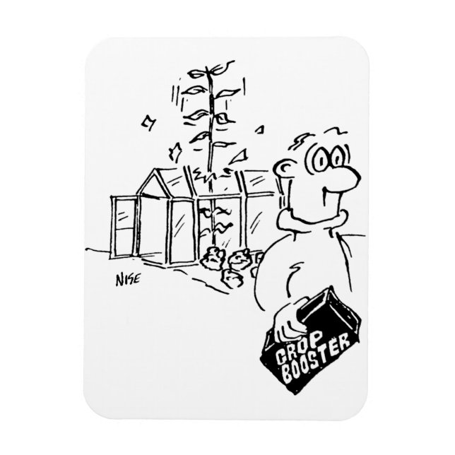 Crop boosting fertiliser immediate results. Funny Magnet (Vertical)