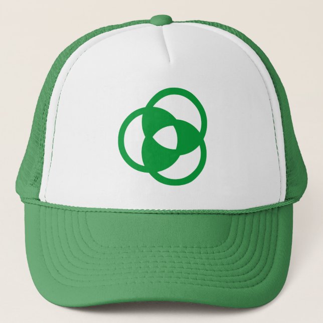 Crop Circle 05 Trucker Hat (Front)
