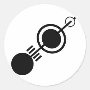 Crop circle 4 classic round sticker