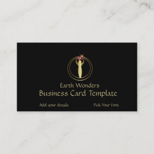 Crop Circle Art - Ruby Gold Logo Business Card