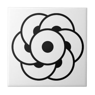 Crop Circle Flower – Geometric Cosmic Art Ceramic Tile