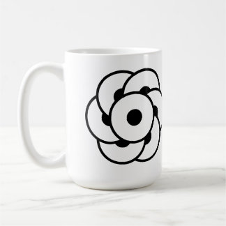 Crop Circle Flower – Geometric Cosmic Art Coffee Mug