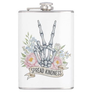 Crop Circle Flower – Geometric Cosmic Art Hip Flask