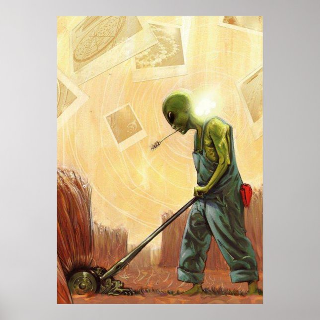 Crop Circle Maker Alien - Poster (Front)