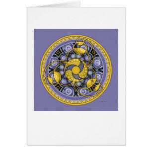 Crop Circle Mandala 5 Card