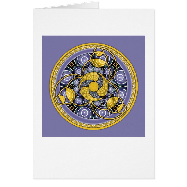 Crop Circle Mandala 5 Card (Front)