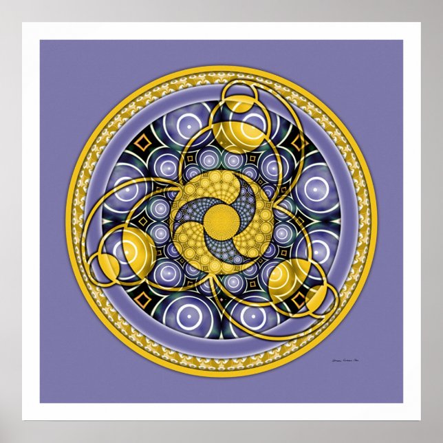 Crop Circle Mandala 5 Poster (Front)