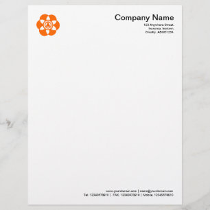 Crop Circle Symbol 02 - Orange Personalized Letterhead