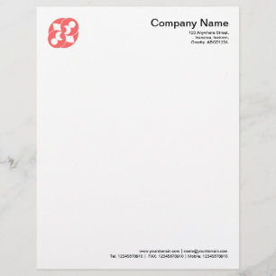 Crop Circle Symbol 03 - Tropical Pink Personalised Letterhead