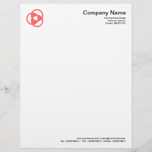 Crop Circle Symbol 05 - Tropical Pink Letterhead
