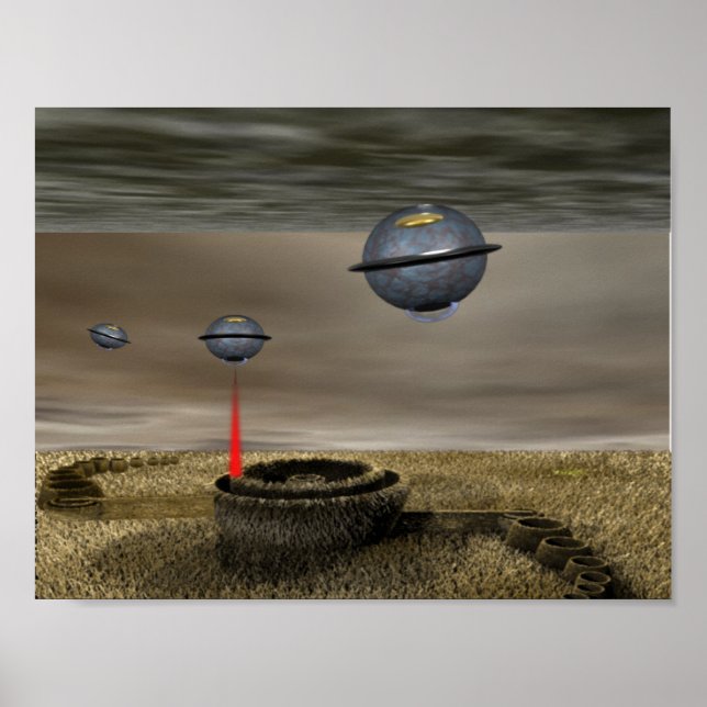 Crop circle UFOS Poster (Front)