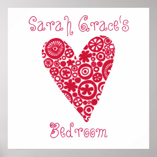 Crop Circles Heart Customisable Poster (Front)