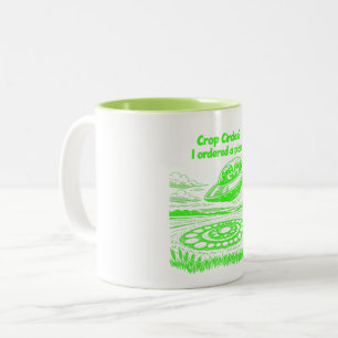 CROP CIRCLES Two-Tone COFFEE MUG