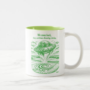 CROP CIRCLES Two-Tone COFFEE MUG
