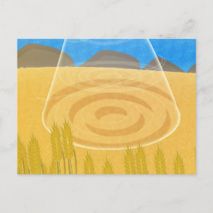 Crop Circles UFO Postcard