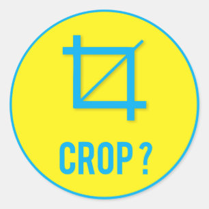 CROP CLASSIC ROUND STICKER