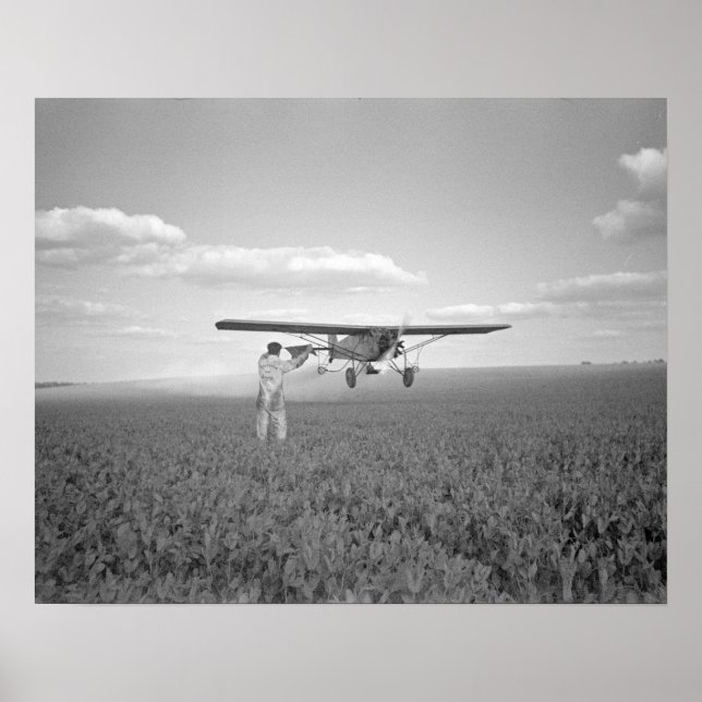 Crop Duster, 1938. Vintage Photo Poster (Front)