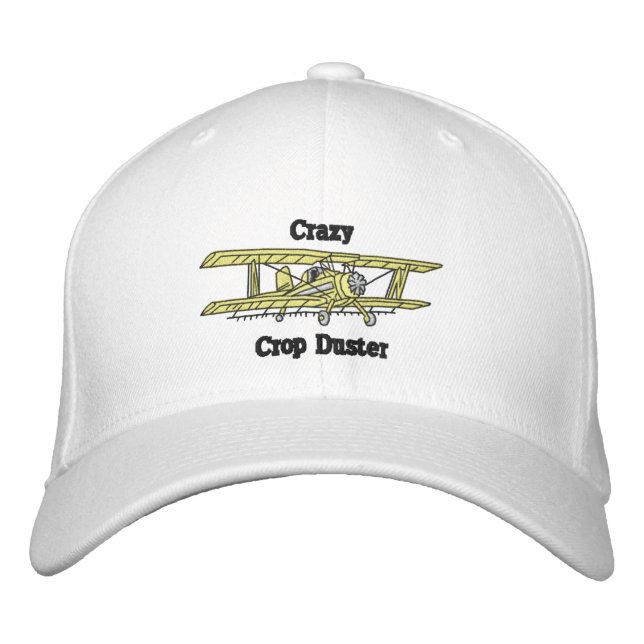Crop Duster Embroidered Hat (Front)