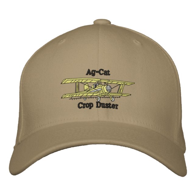 crop duster embroidered hat (Front)