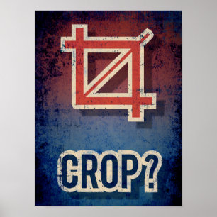 CROP funny typography poster for graphic designers