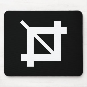 Crop Tool Pictogram Mousepad