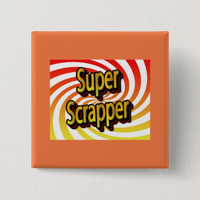 Cropper Scrapbook Crafter 15 Cm Square Badge (Front)