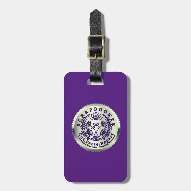 Cropper Scrapbook Crafter  Luggage Tag (Front Vertical)