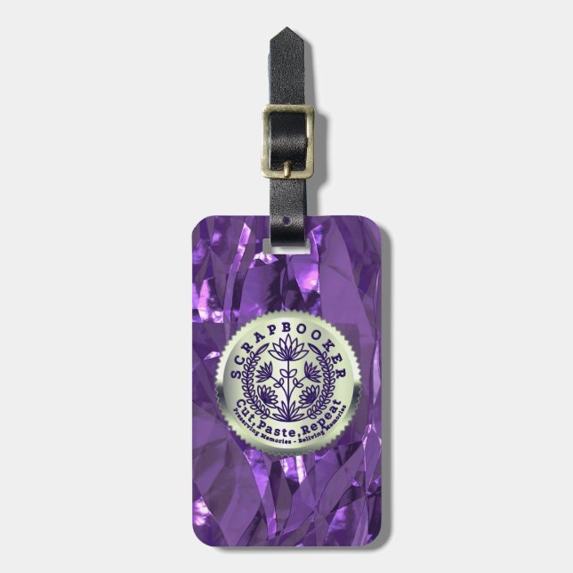 Cropper Scrapbook Crafter  Luggage Tag (Front Vertical)