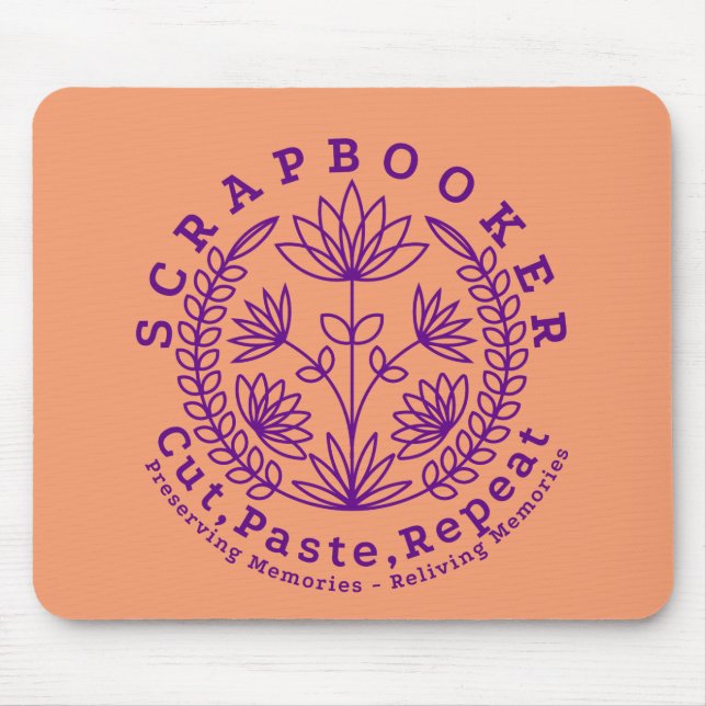 Cropper Scrapbook Crafter Mouse Pad (Front)