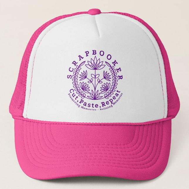 Cropper Scrapbook Crafter Trucker Hat (Front)