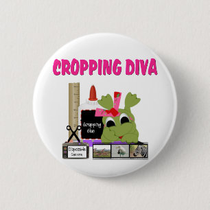 Cropping Diva 6 Cm Round Badge