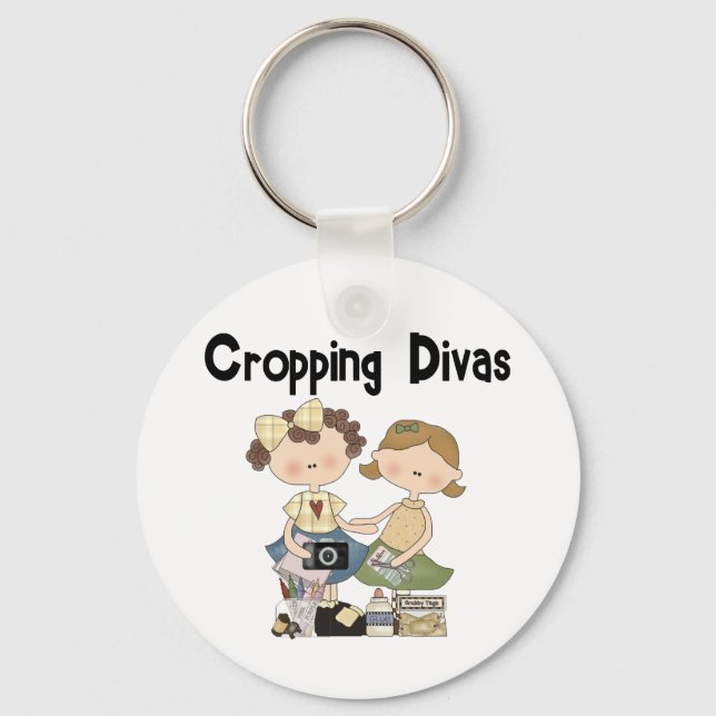 Cropping Divas Key Ring (Front)