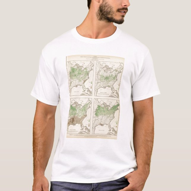 Crops, Statistical US Lithograph T-Shirt (Front)