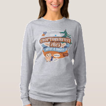 Croptoberfest 2023 Women's Grey Long Sleeved