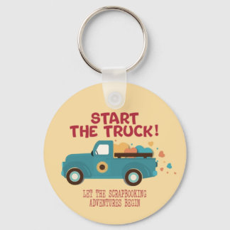 CROPTOBERFEST 2024 BUTTON #2 - Start the Truck! Key Ring