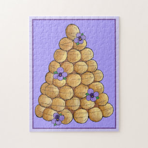 Croquembouche Choux Bun Cream Puffs Wedding Cake Jigsaw Puzzle