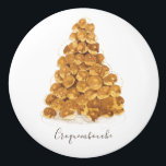 Croquembouche watercolor ceramic knob<br><div class="desc">Delightful ink and watercolor image of a classic French dessert,  Croquembouche.  It means "crunch in the mouth" and is designed to be the centerpiece on a table. A delicious image to accent your interior design!</div>