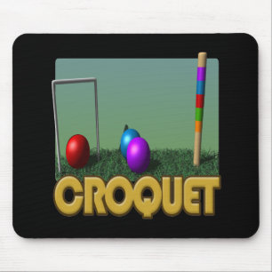 Croquet 5 mouse pad